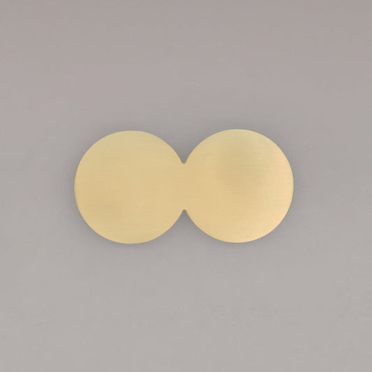 Hapny Duo Cabinet Pull - Satin Brass