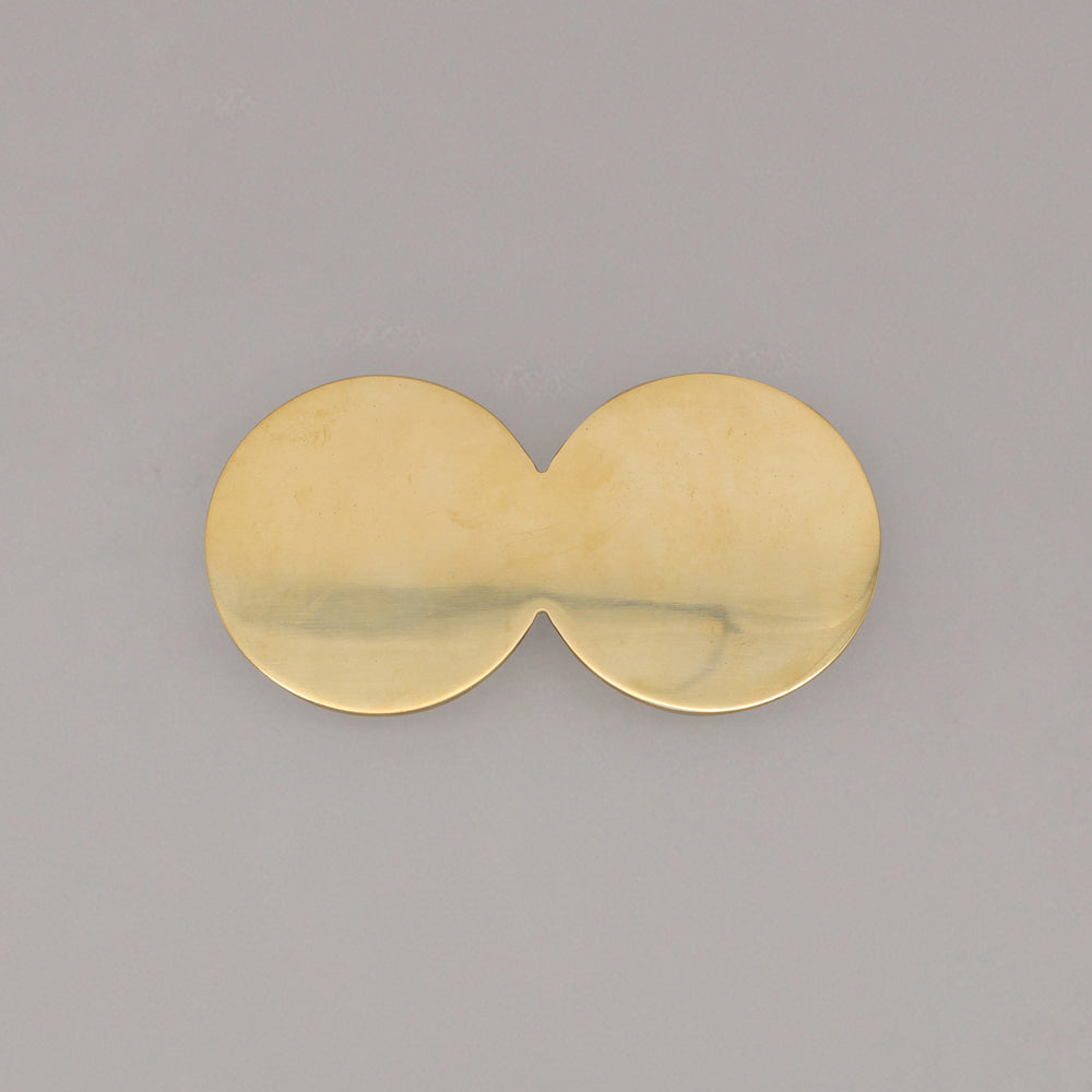 Hapny Duo Cabinet Pull - Unlacquered Polished Brass
