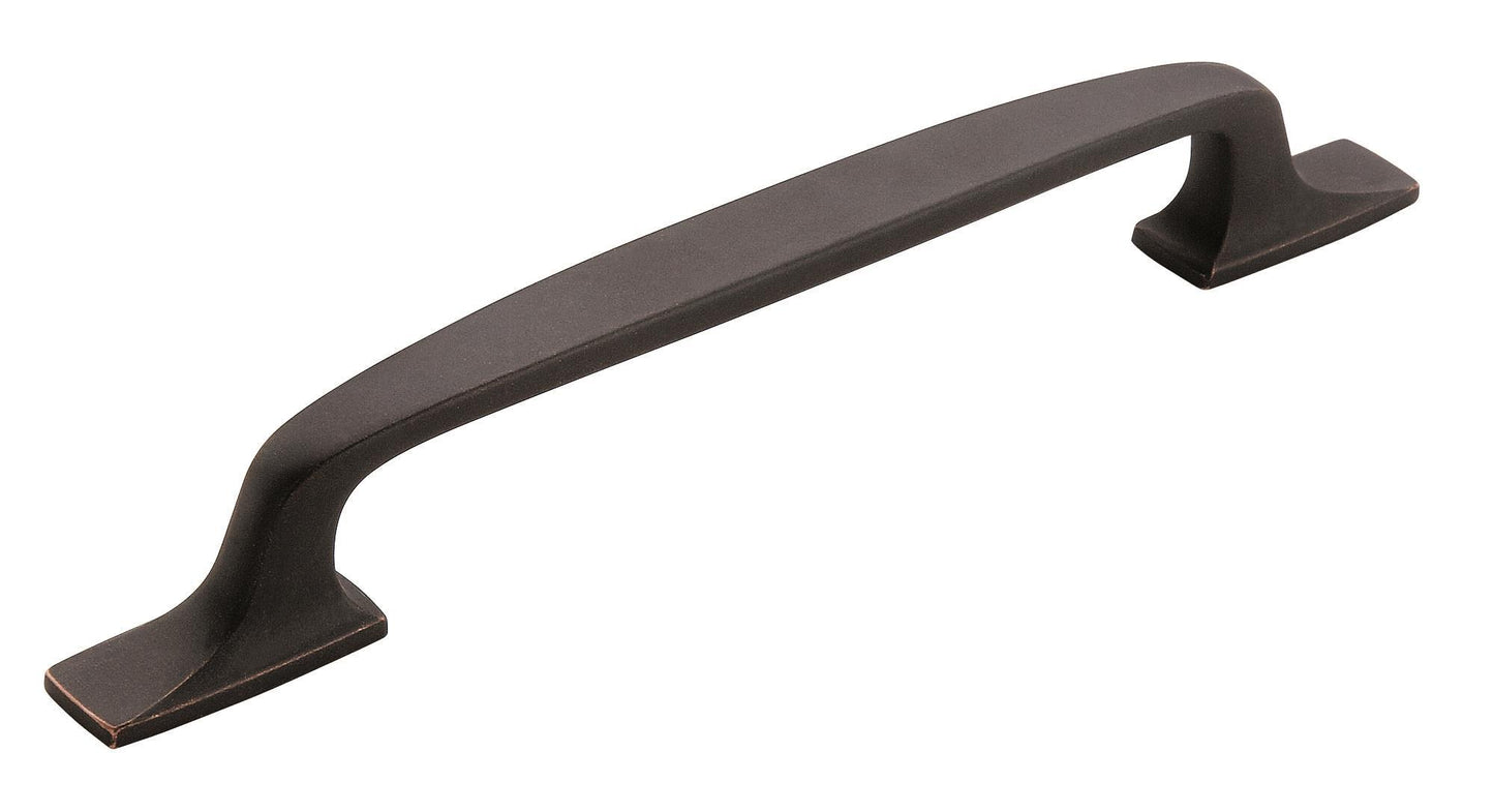 Amerock Highland Ridge Pull - 6-5/16 inch (160mm) CTC - Dark Oiled Bronze