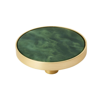 Amerock Accents Cabinet Knob - Gold/Emerald Green