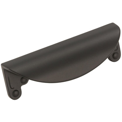 Amerock Inspirations Cabinet Cup Pull - Matte Black