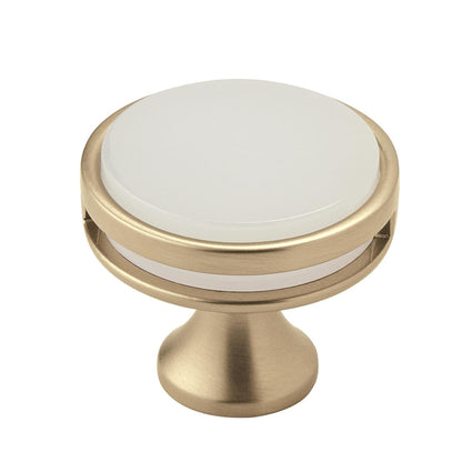 Amerock Oberon Cabinet Knob - Golden Champagne/Frosted Acrylic