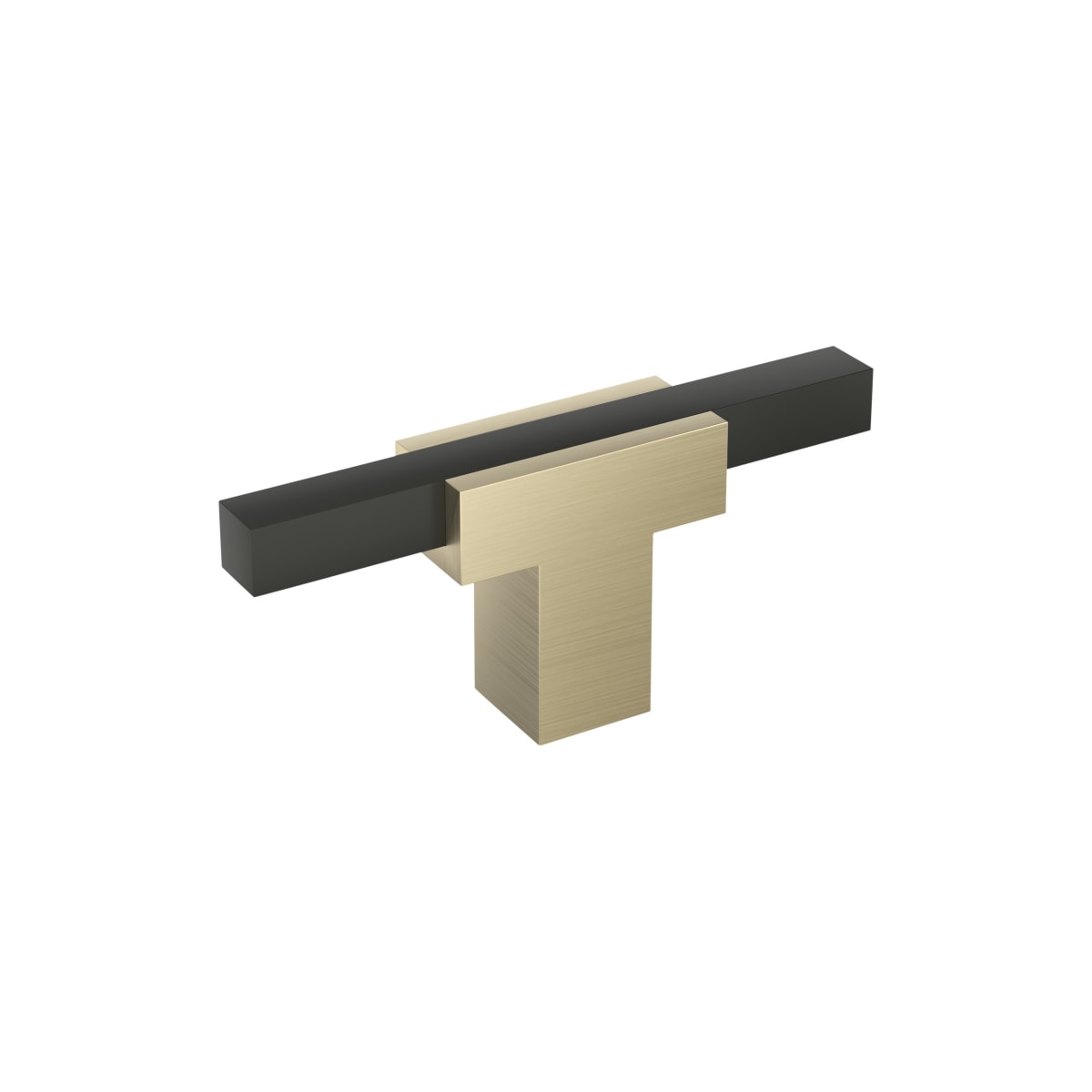 Amerock Urbanite Cabinet Knob - Golden Champagne/Matte Black