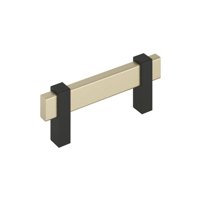 Amerock Mulino Cabinet Pull - Golden Champagne/Matte Black