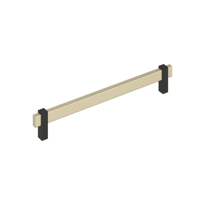 Amerock Mulino Cabinet Pull - Golden Champagne/Matte Black