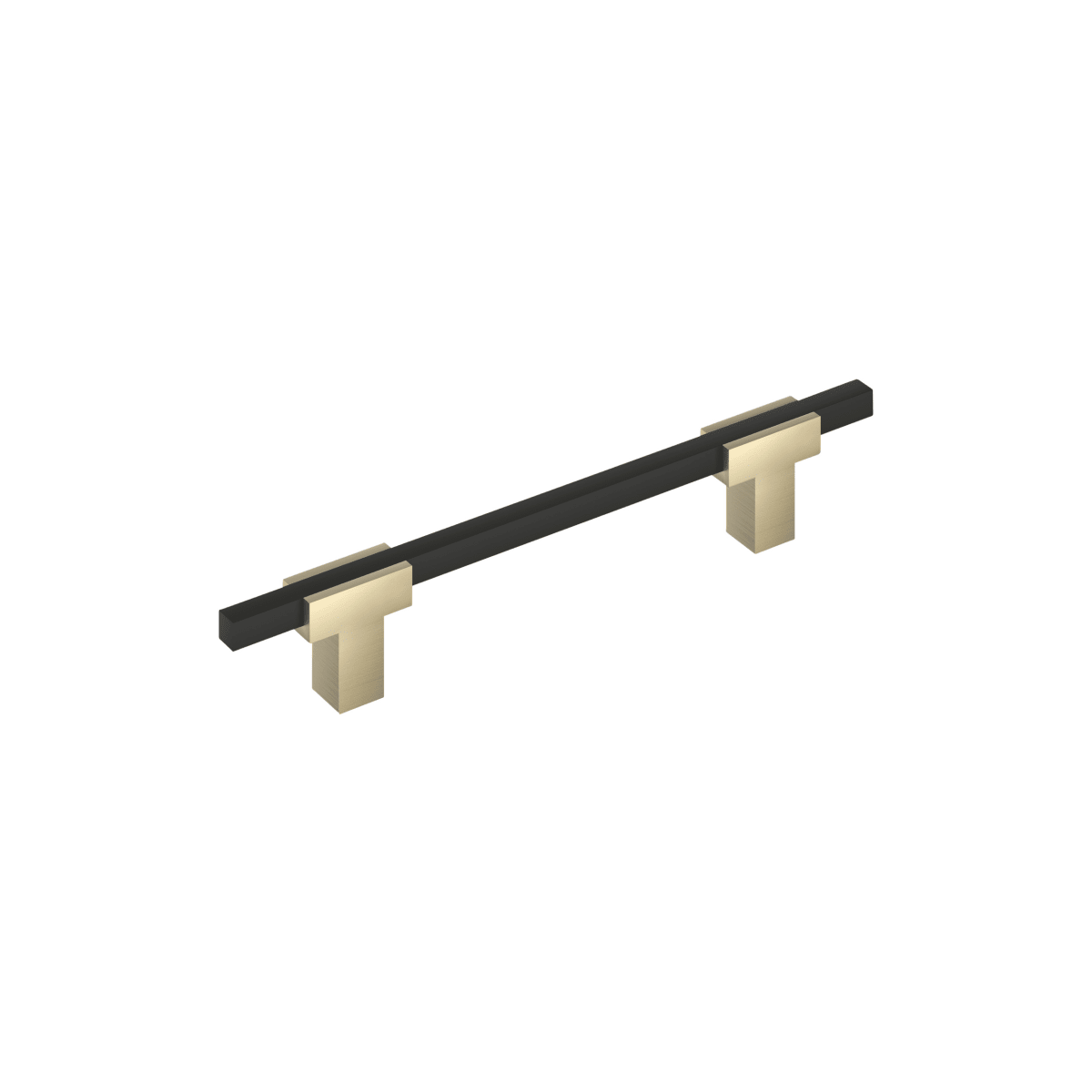 Amerock Urbanite Cabinet Pull - Golden Champagne/Matte Black