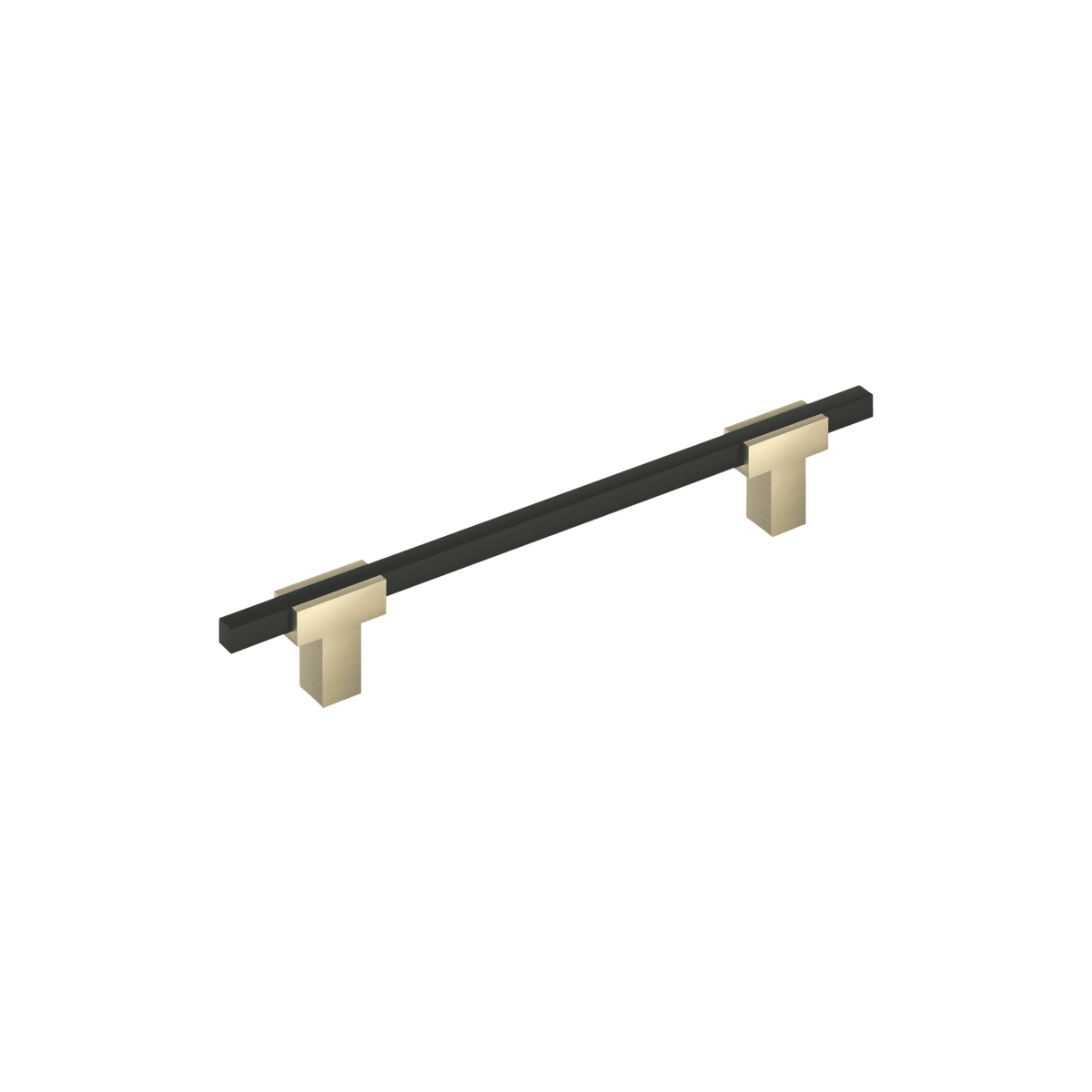 Amerock Urbanite Cabinet Pull - Golden Champagne/Matte Black