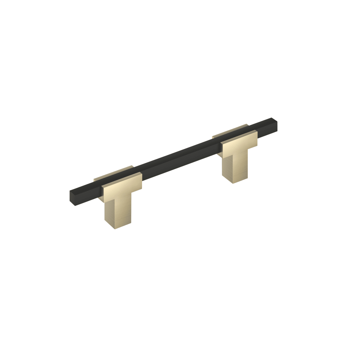 Amerock Urbanite Cabinet Pull - Golden Champagne/Matte Black