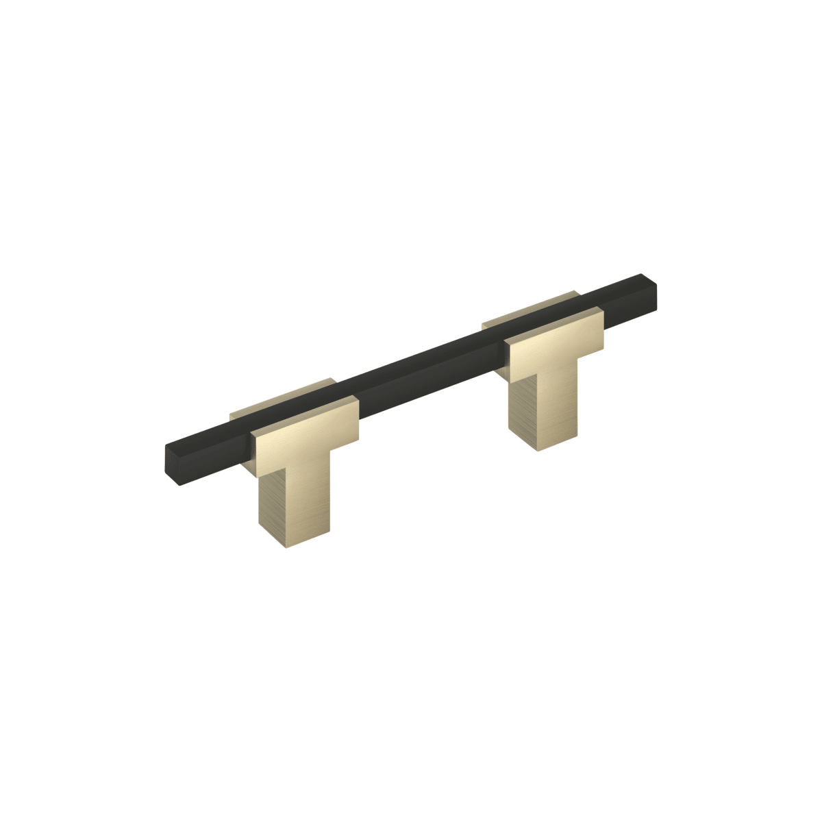 Amerock Urbanite Cabinet Pull - Golden Champagne/Matte Black