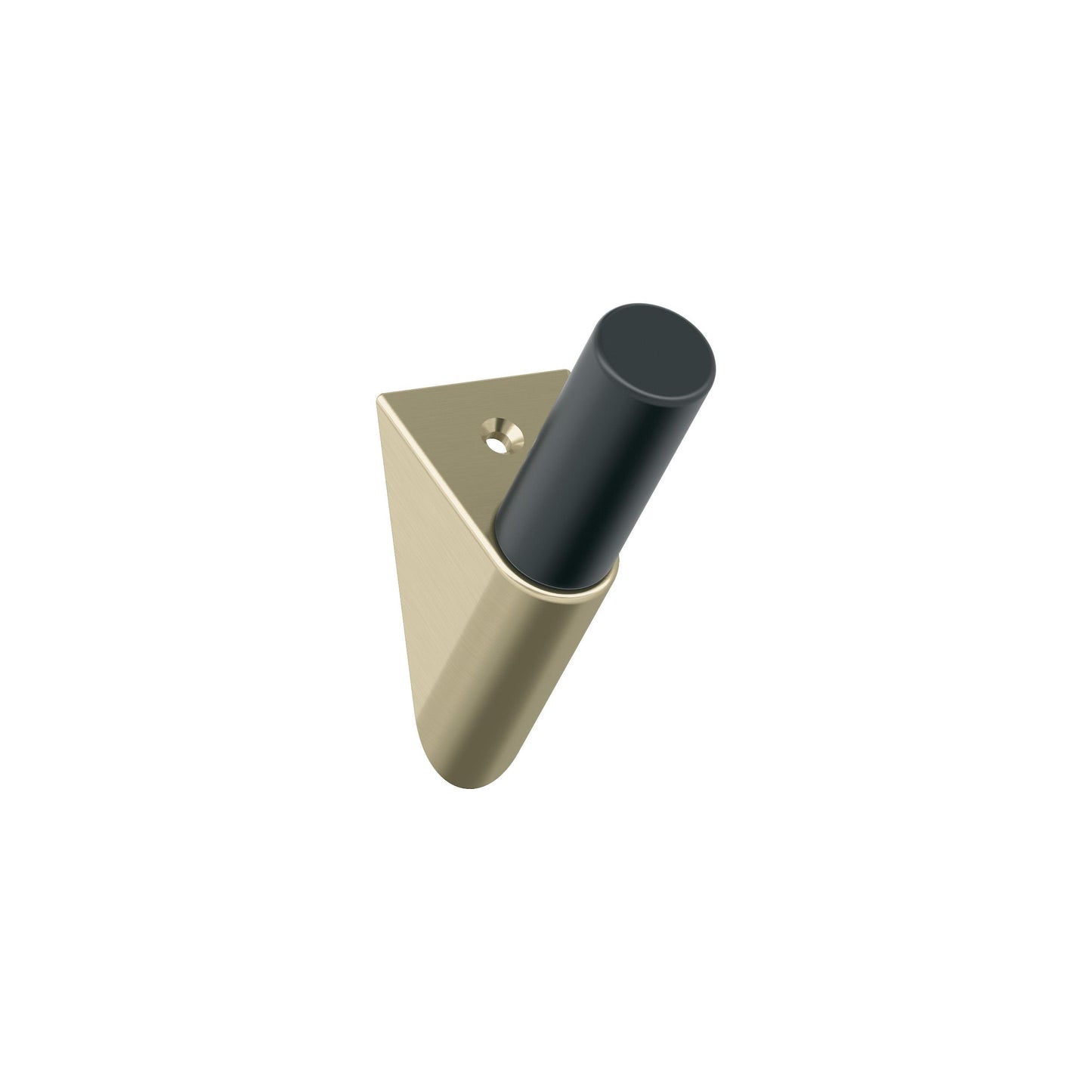 Amerock Acclivity Decorative Hook - Single Prong - Golden Champagne/Matte Black