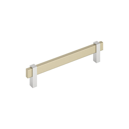 Amerock Mulino Cabinet Pull - Golden Champagne/Polished Chrome