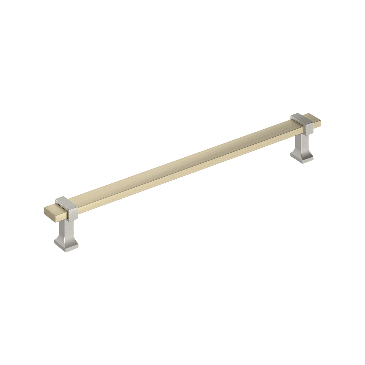 Amerock Overton Appliance Pull - 12 inch (305mm) CTC - Golden Champagne/Satin Nickel