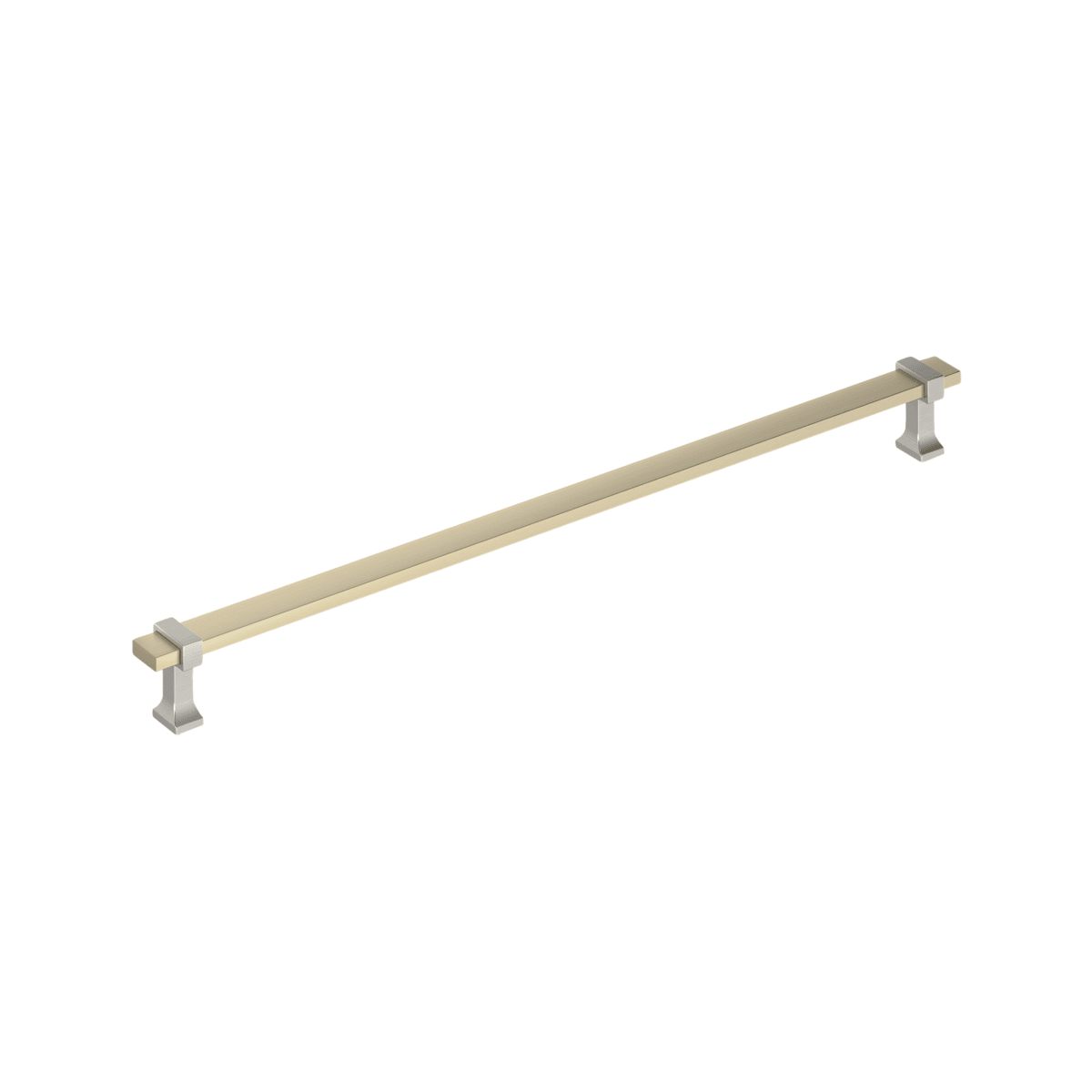 Amerock Overton Cabinet Pull - Golden Champagne/Satin Nickel