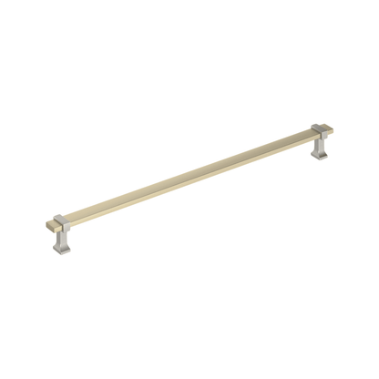 Amerock Overton Cabinet Pull - Golden Champagne/Satin Nickel