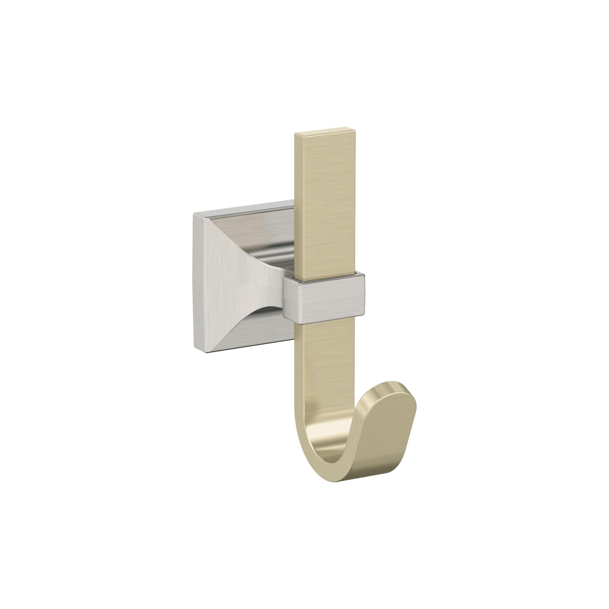 Amerock Burbank Decorative Hook - Single Prong - Golden Champagne/Satin Nickel