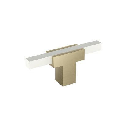Amerock Urbanite Cabinet Knob - Golden Champagne/White