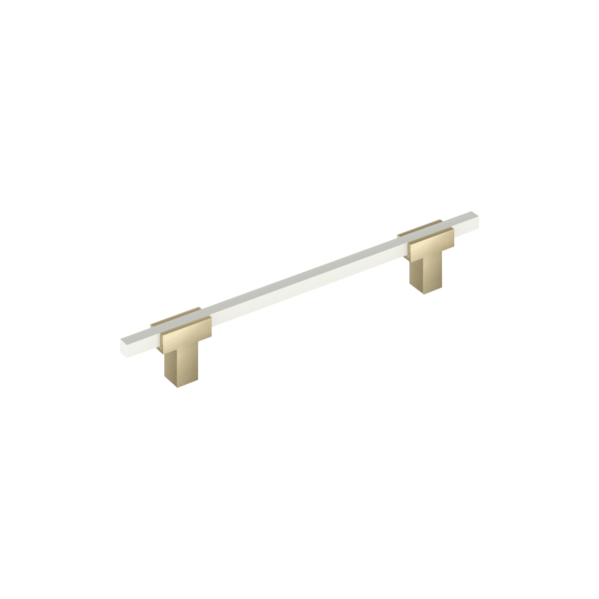 Amerock Urbanite Cabinet Pull - Golden Champagne/White