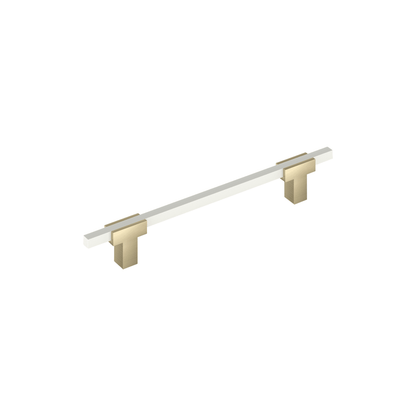 Amerock Urbanite Cabinet Pull - Golden Champagne/White