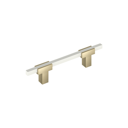Amerock Urbanite Cabinet Pull - Golden Champagne/White