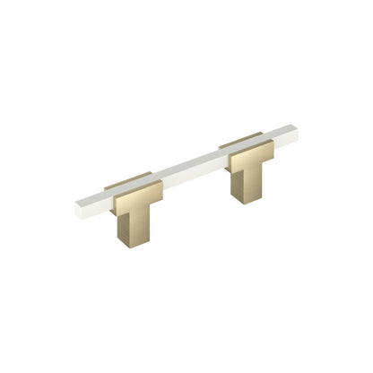 Amerock Urbanite Cabinet Pull - Golden Champagne/White