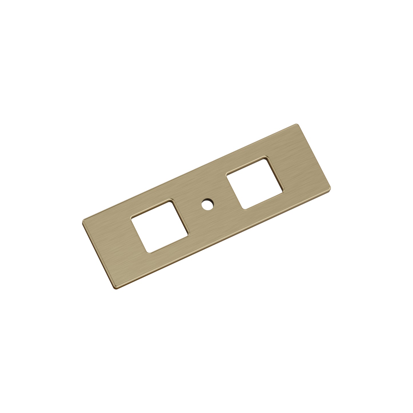 Amerock Medora Backplate - 3-11/16 inch (94mm) Length - Golden Champagne