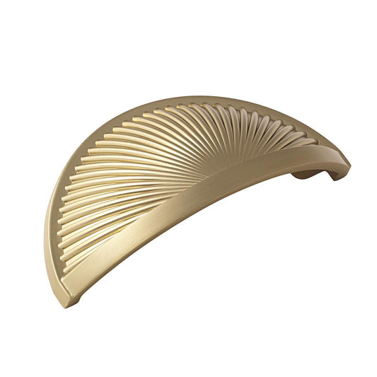 Amerock Sea Grass Cup Pull - 3 inch (76mm) CTC - Golden Champagne