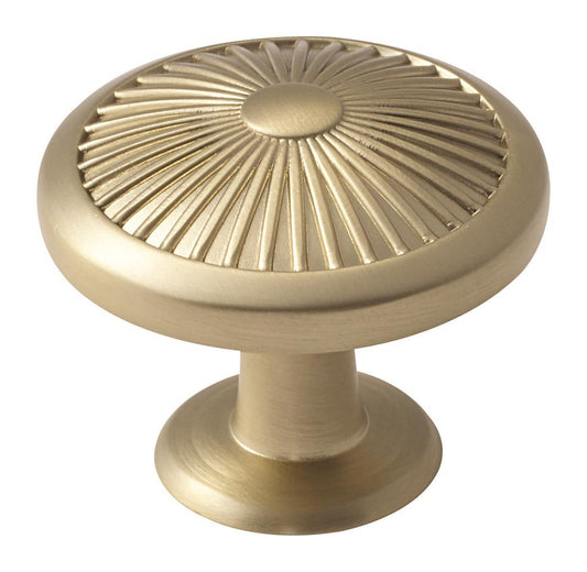 Amerock Crawford Knob - 1-3/8 inch (35mm) Diameter - Golden Champagne