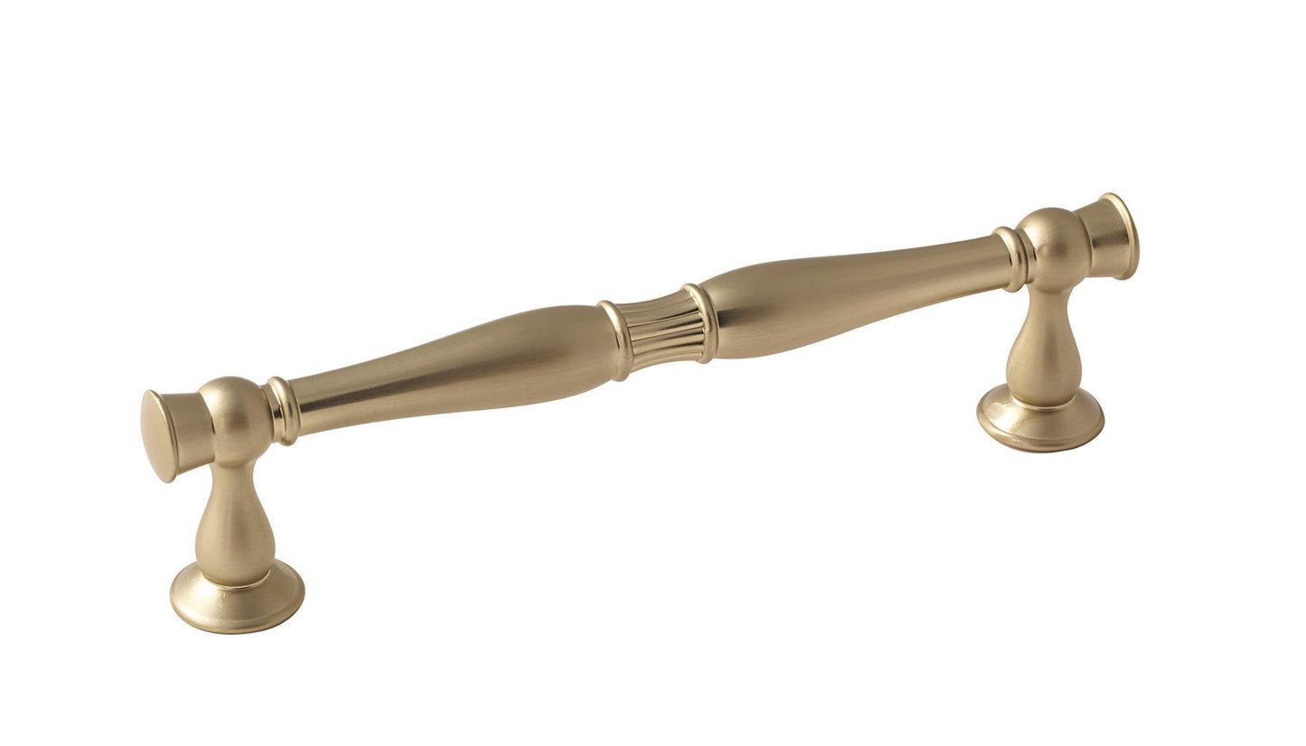 Amerock Crawford Pull - 5-1/16 inch (128mm) CTC - Golden Champagne