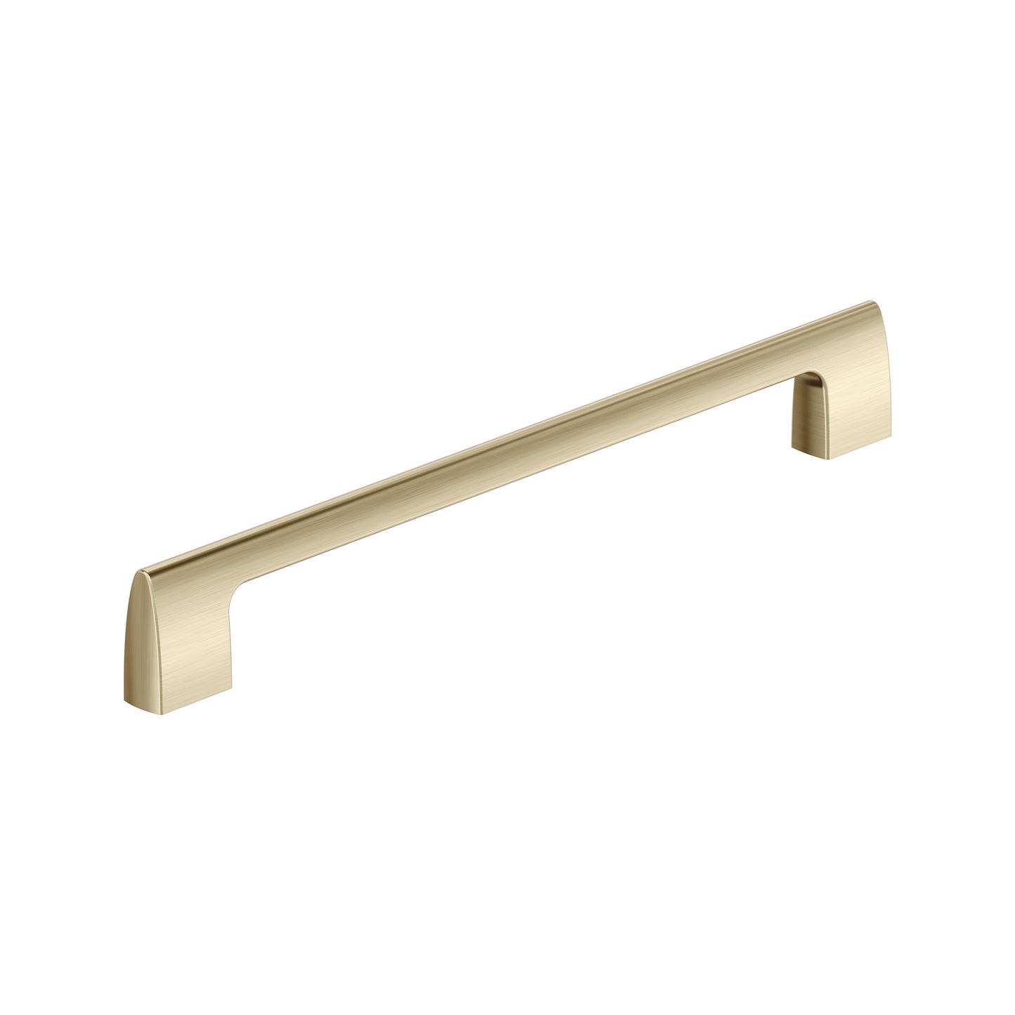 Amerock Riva Pull - 10-1/16 inch (256mm) CTC - Golden Champagne