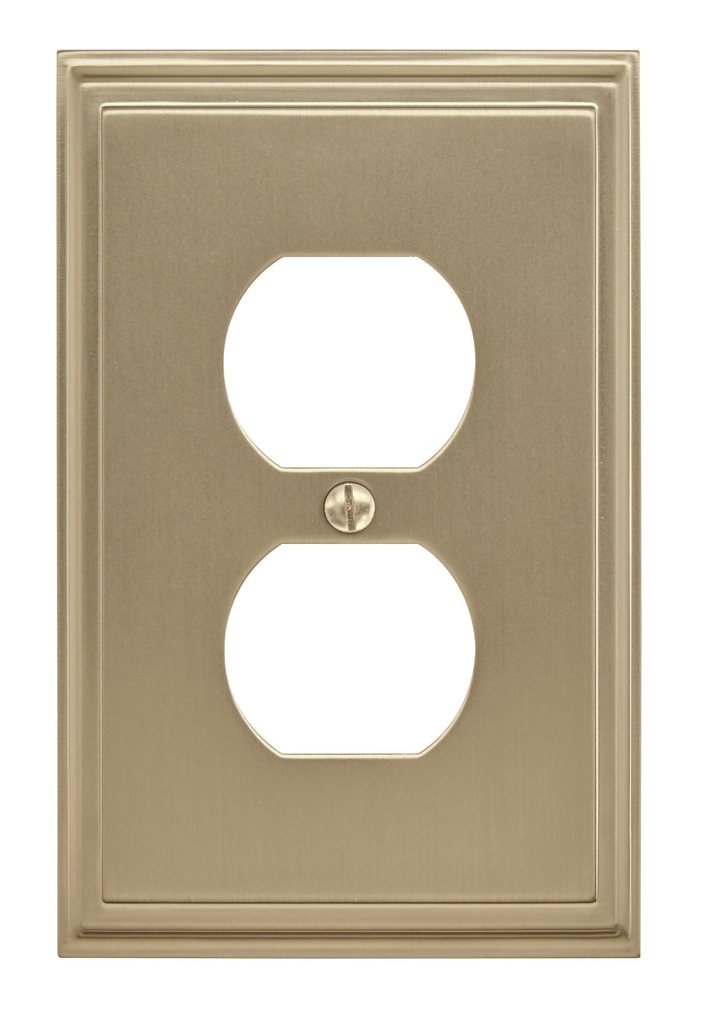 Amerock Mulholland Wall Plate - 1 Gang - Golden Champagne
