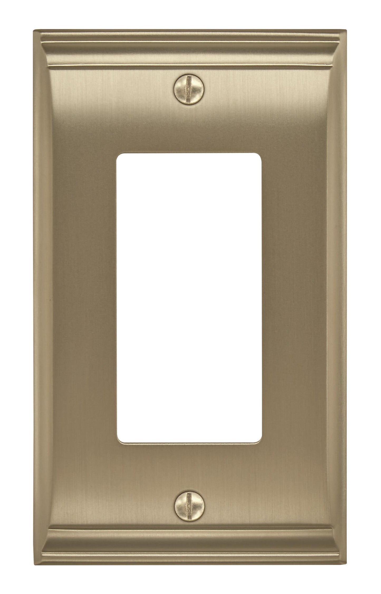 Amerock Candler Wall Plate - 1 Rocker - Golden Champagne