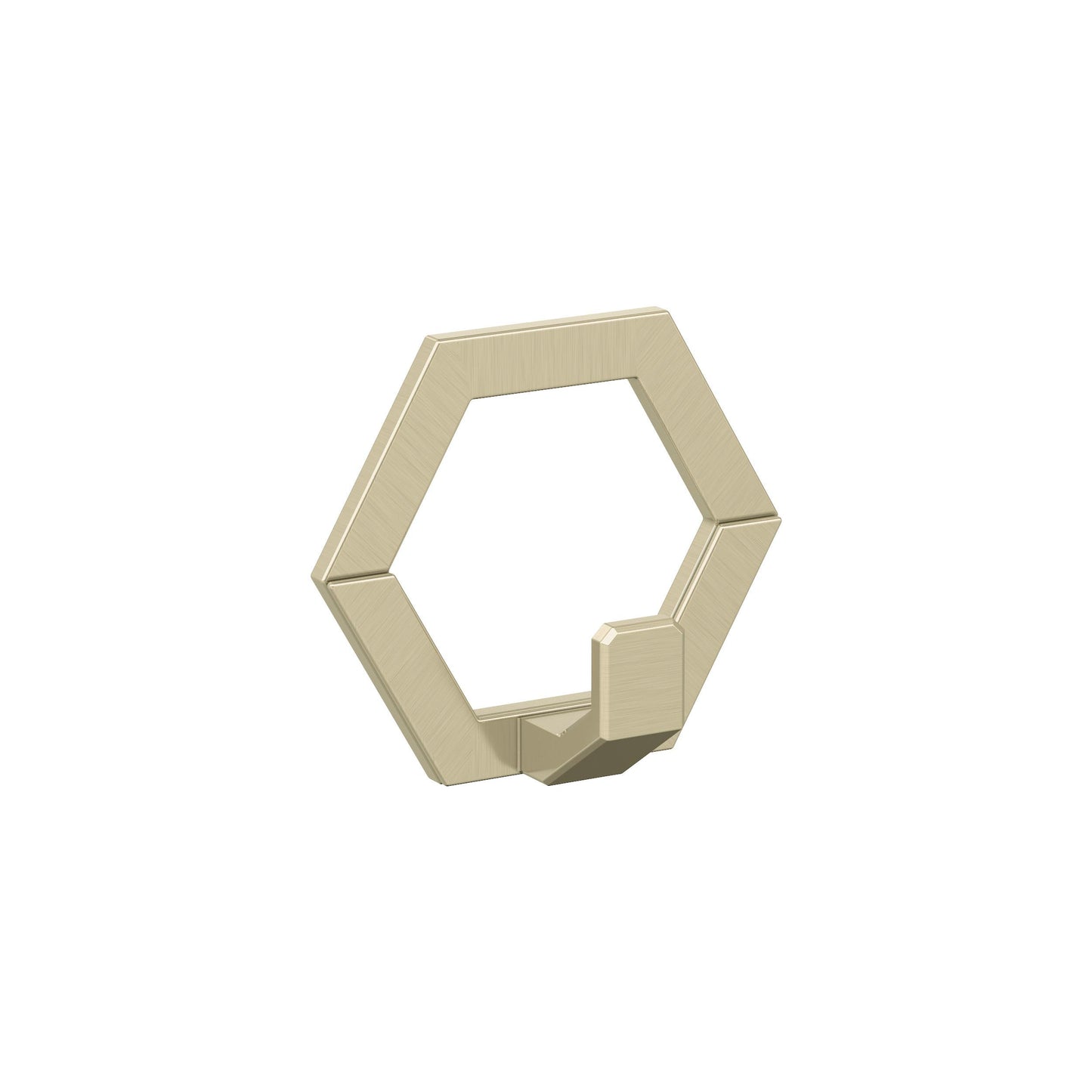 Amerock Prismo Decorative Hook - Single Prong - Golden Champagne