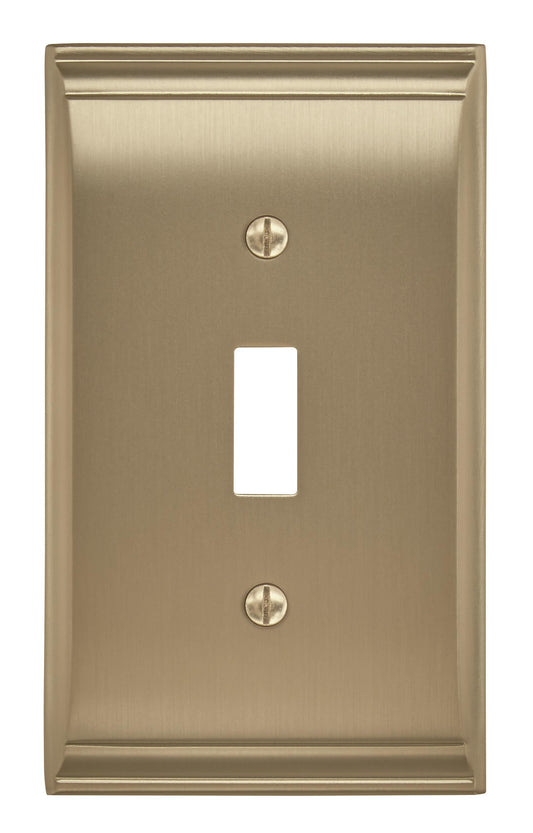 Amerock Candler Wall Plate - 1 Toggle - Golden Champagne