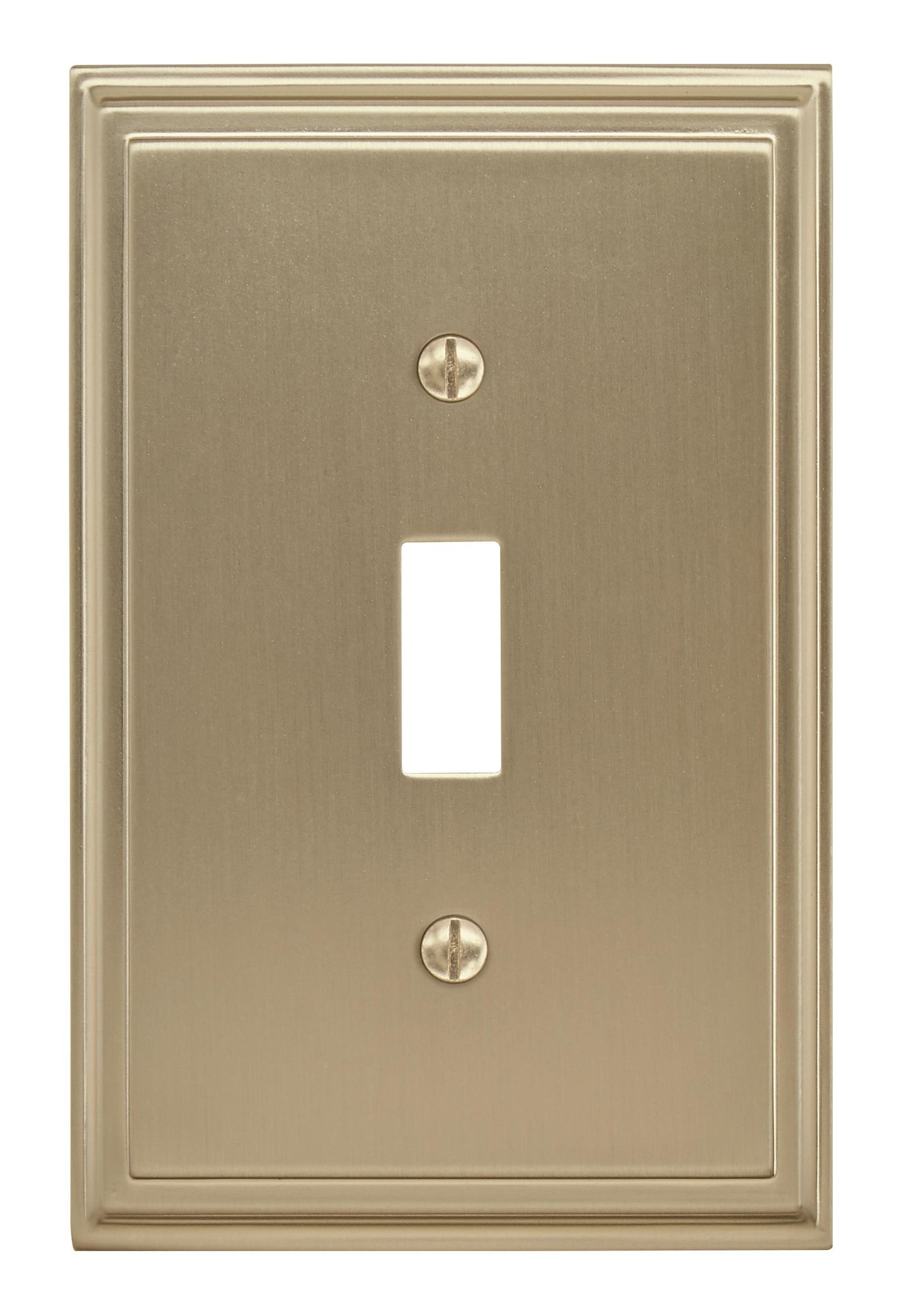 Amerock Mulholland Wall Plate - 1 Toggle - Golden Champagne