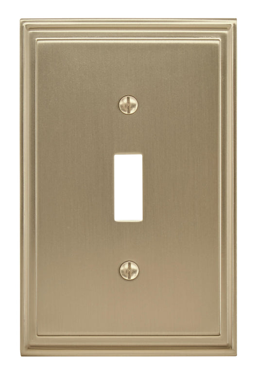 Amerock Mulholland Wall Plate - 1 Toggle - Golden Champagne