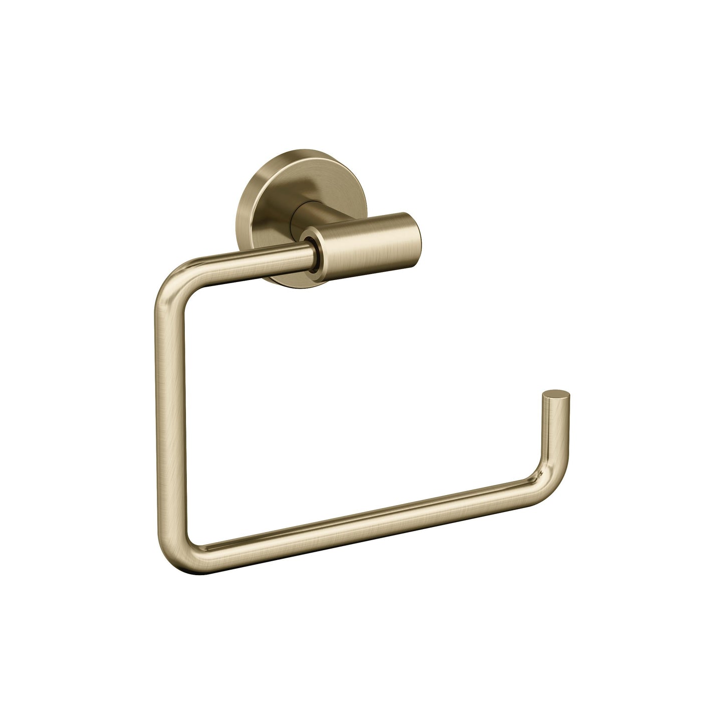 Amerock Arrondi Towel Ring - 5 inch (127mm) Width - Golden Champagne
