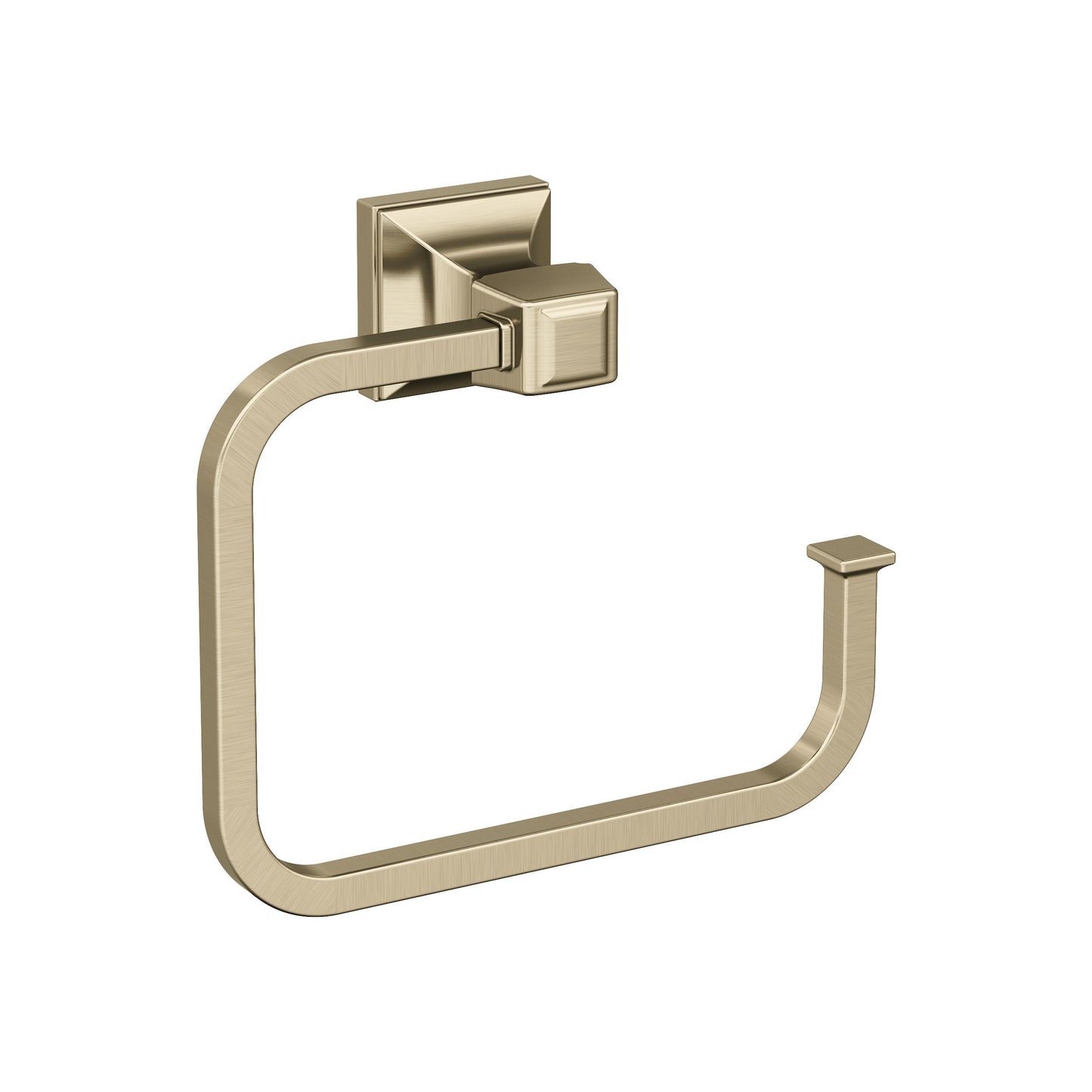 Amerock Mulholland Towel Ring - 5-3/4 inch (146mm) Width - Golden Champagne