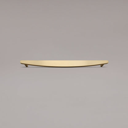 Hapny Half Moon Cabinet Pull - 18 in (457.2mm) (Appliance Pull) - Satin Brass