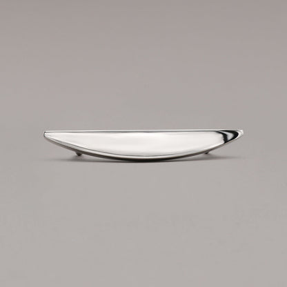 Hapny Half Moon Cabinet Pull - 4 in (101.6mm) - Polished Nickel