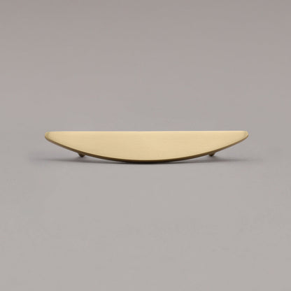 Hapny Half Moon Cabinet Pull - 4 in (101.6mm) - Satin Brass