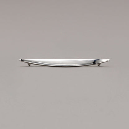 Hapny Half Moon Cabinet Pull - 8 in (203.2mm) - Polished Nickel
