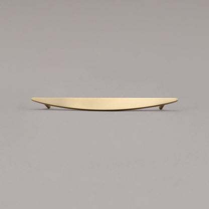 Hapny Half Moon Cabinet Pull - 8 in (203.2mm) - Satin Brass