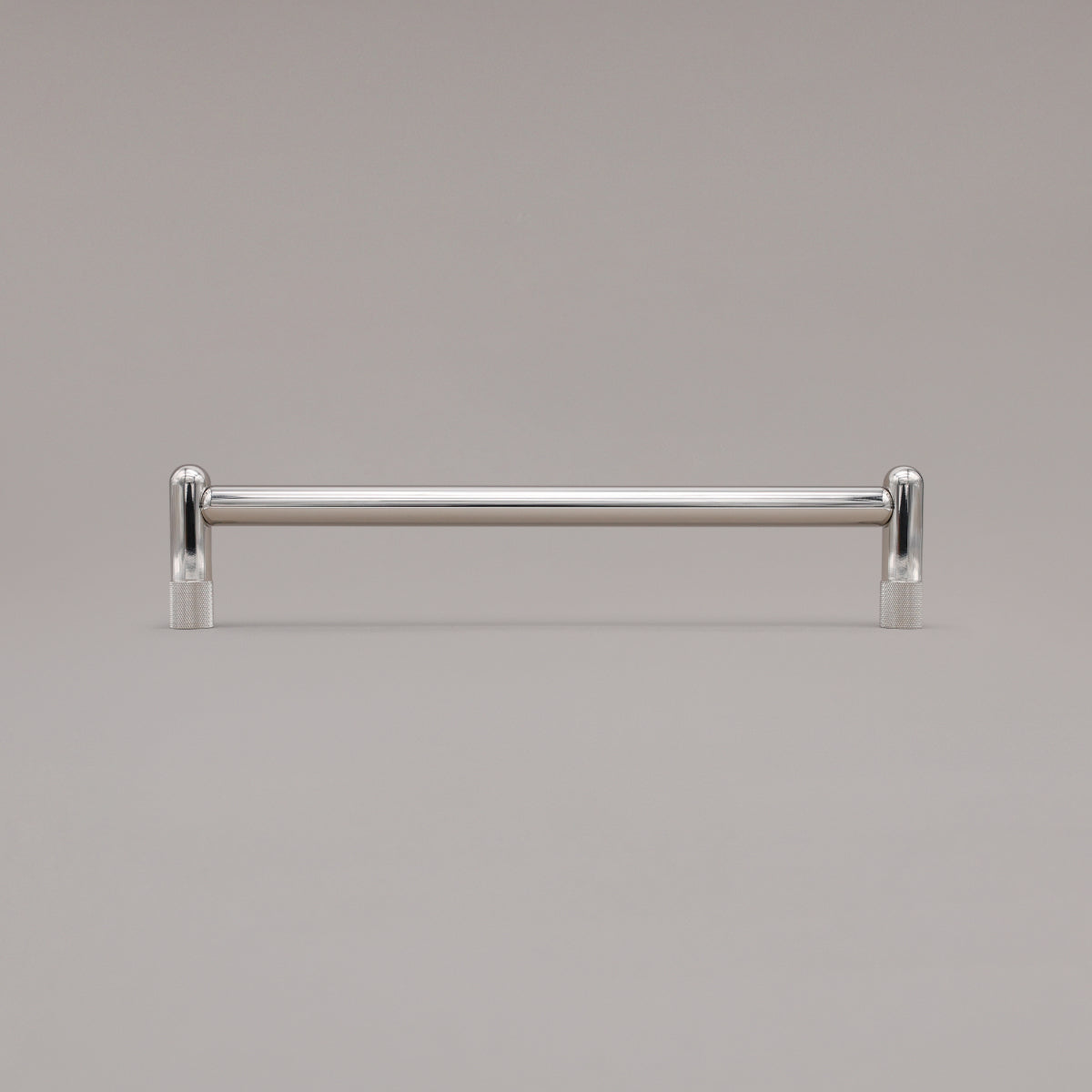 Hapny Knurled Cabinet Pull - 12 in (304.8mm) (Appliance Pull) - Polished Nickel