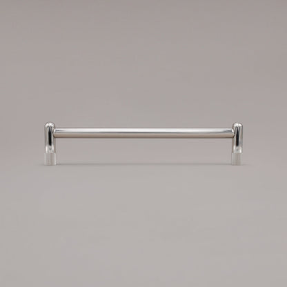 Hapny Knurled Cabinet Pull - 12 in (304.8mm) (Appliance Pull) - Polished Nickel