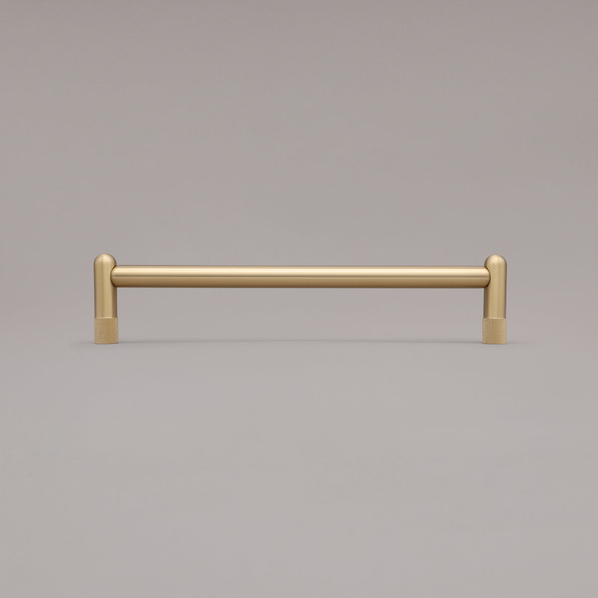 Hapny Knurled Cabinet Pull - 12 in (304.8mm) (Appliance Pull) - Satin Brass