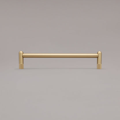 Hapny Knurled Cabinet Pull - 12 in (304.8mm) (Appliance Pull) - Satin Brass