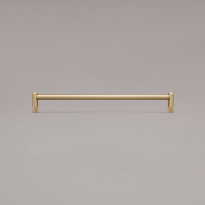 Hapny Knurled Cabinet Pull - 18 in (457.2mm) (Appliance Pull) - Satin Brass