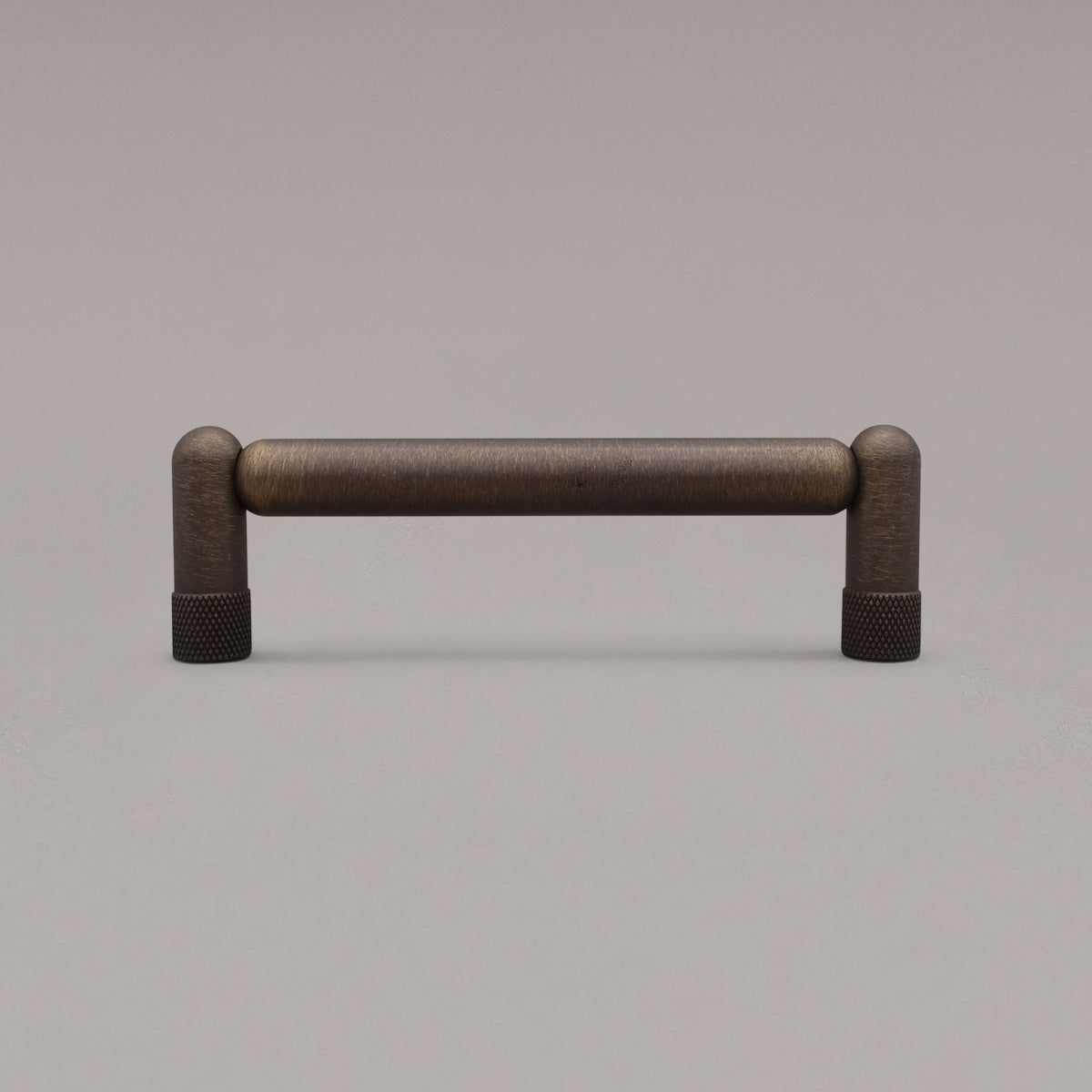 Hapny Knurled Cabinet Pull - 4 in (101.6mm) - Antique English