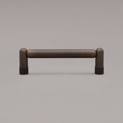 Hapny Knurled Cabinet Pull - 4 in (101.6mm) - Antique English