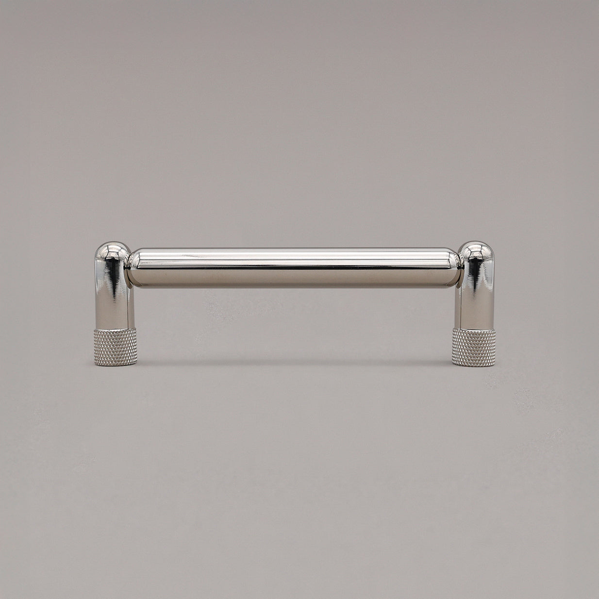 Hapny Knurled Cabinet Pull - 4 in (101.6mm) - Polished Nickel